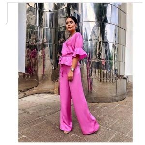 Zara lilac satin set